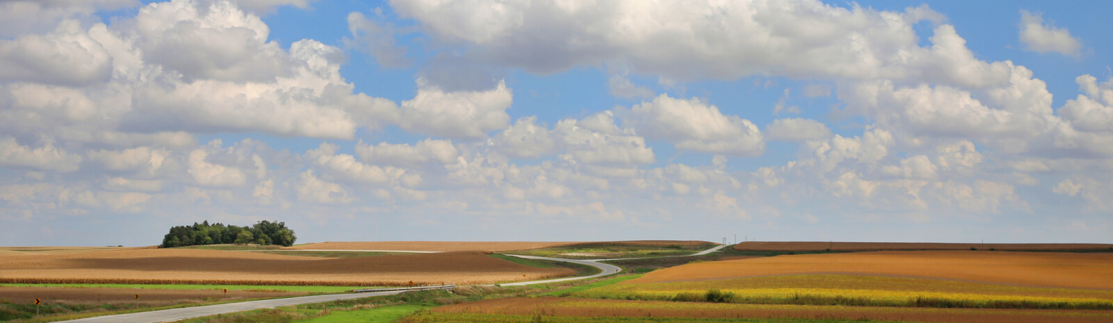 Scenic Nebraska field and sky